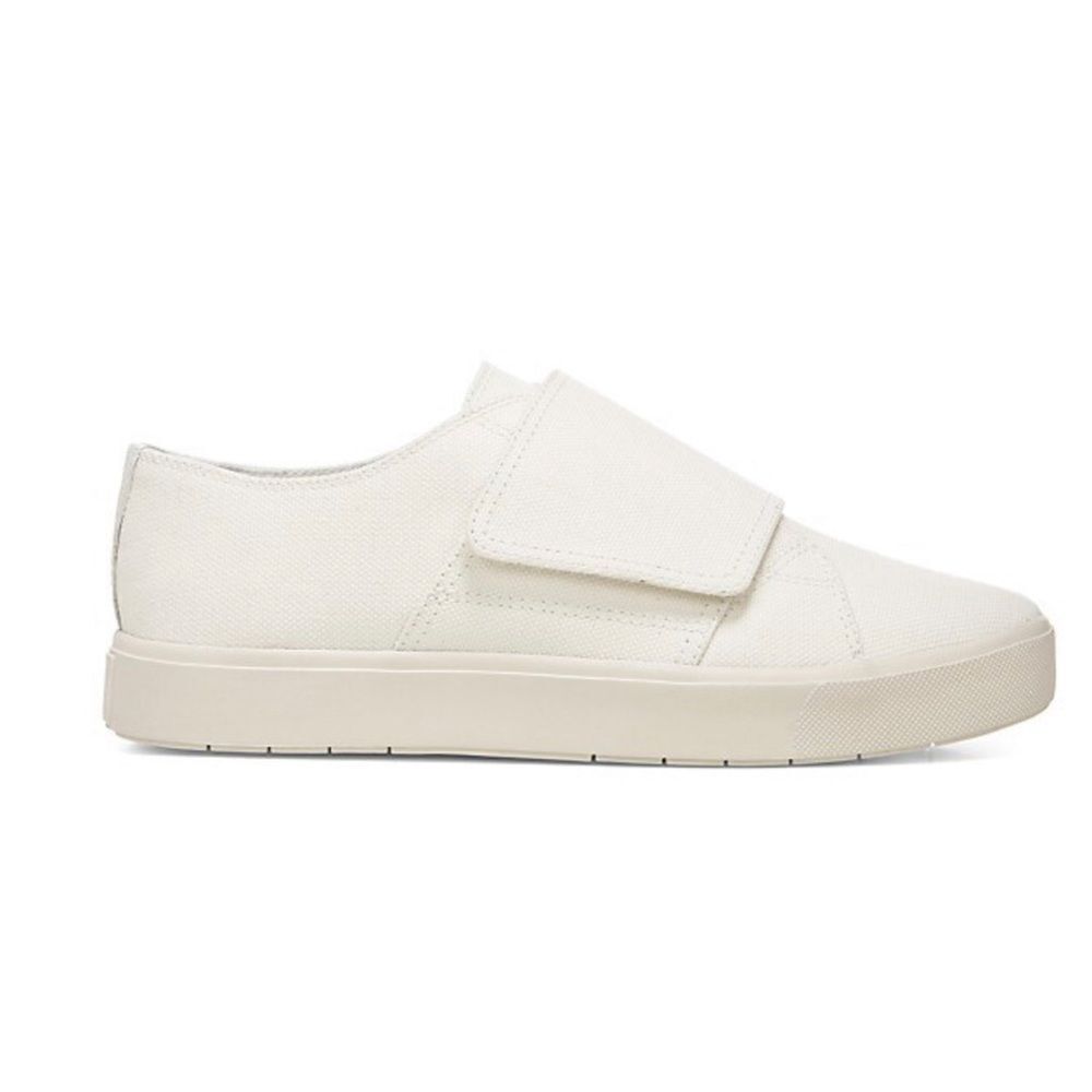 Vince Women’s ‎ Blair Grip-Tape Canvas Low-Top Sneakers Cream Size 9